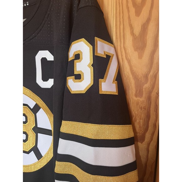Adidas Boston Bruins Patrice Bergeron Authentic Jersey 100th Anniversary Size 52 - Picture 6 of 14